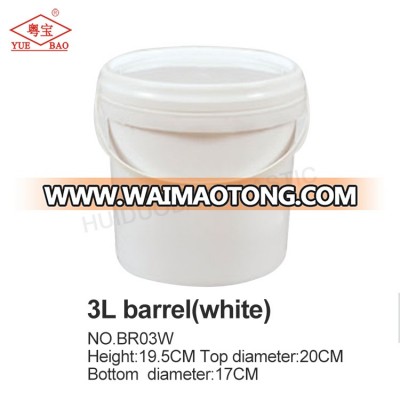 Guangdong supplier multi capacity plastic 15 liter empty paint custom printed buckets for sale